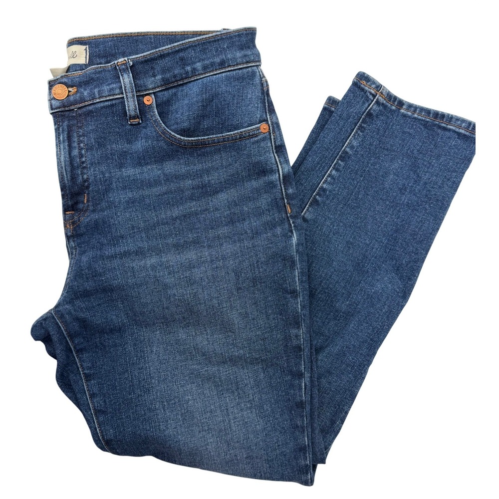 Madewell Mid-Rise Perfect Vintage Jean 29P Blue Straight Leg Petite